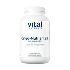 Vital Nutrients Osteo-Nutrients II bottle front for bone support in daily routine.