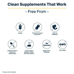 Vital Nutrients packaging communicates third-party testing for quality and purity.