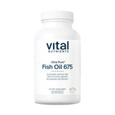 Vital Nutrients Ultra Pure Fish Oil 675 bottle front view highlighting DHA content