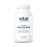 Vital Nutrients Ultra Pure Fish Oil 800 lemon-flavored bottle with fresh citrus taste and omega-3 support