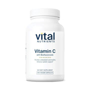Vital Nutrients Vitamin C with Bioflavonoids bottle cap highlights easy dosing and purity.
