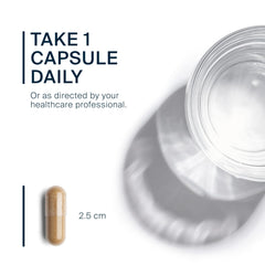 Close-up of Vitex 750 capsules highlighting 750 mg chasteberry extract