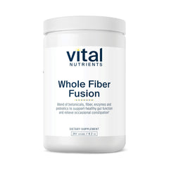 Vital Nutrients Whole Fiber Fusion powder tub front with clean label and fiber support.