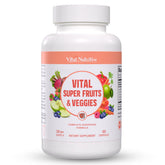 Vital Nutritive Vital Super Fruits & Veggies bottle front for daily wellness.