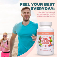 Vital Nutritive ingredients blend shows plant-based nutrients and antioxidants.