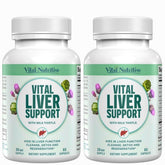 Vital Liver Support: cápsulas para soporte hepático, uso diario.