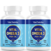 Vital Nutritive Vital Omega-3 bottle with high-potency EPA and DHA for daily wellness.