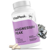 Vital Peak Magnesium bottle close-up showing high-absorption bisglycinate