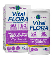 Vital Flora Probiotics for Women 55+ bottle with 60 billion CFU for daily balance