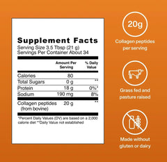 Vital Proteins collagen peptides salted caramel being poured into a glass for daily use
