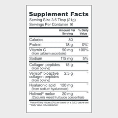 Vital Proteins Skin Complex powder scoop highlights convenient unflavored mix for skin hydration.