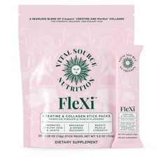 Vital Source Nutrition FleXi stick-pack front shows on-the-go workout support.