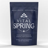 Vital Spring sugar-free mineral sachets packaging for convenient daily hydration