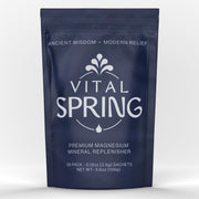 Vital Spring sugar-free mineral sachets packaging for convenient daily hydration