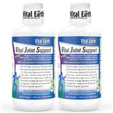 Vital Earth Minerals liquid joint supplement bottle front for everyday joint comfort