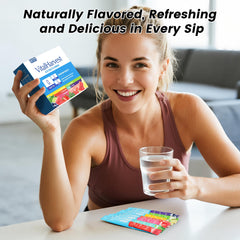 VitalHarvest electrolyte packets grape flavor for rapid hydration on busy days.