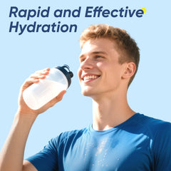 VitalHarvest hydration in a glass highlights refreshing flavor and rapid hydration.