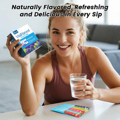 VitalHarvest grape flavor packets compact packs ideal for gym and travel