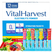 VitalHarvest Lemon Lime electrolyte packet for fast hydration on the go.