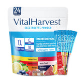 VitalHarvest lemon-lime electrolyte sticks for refreshing hydration on the go
