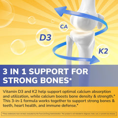 Vitalibre D3 K2 Calcium bottle label shows D3 and calcium details