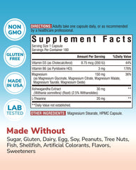Vitalibre Magnesium Complex capsules close-up highlighting high-absorption magnesium.