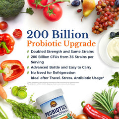 Vitalitown Probiotics delayed-release capsules promote acid-resistant delivery to the intestine.