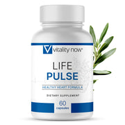 Vitality Now Life Pulse bottle front showing everyday heart wellness support