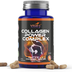 Vital-J Empowering 5-IN-1 Collagen bottle front view for daily use.