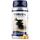 VITÄLZYM proteolytic liquid gel bottle with enteric coating for better absorption.