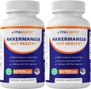 Vitamatic Akkermansia Muciniphila gut health bottle with capsules for targeted support