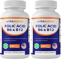 Vitamatic packaged bottle for daily energy and wellness.