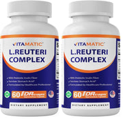 Vitamatic Lactobacillus Reuteri Complex bottle front view supports daily gut wellness