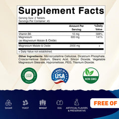 Vitamatic tabletas vegetarianas, magnesio para salud articular.
