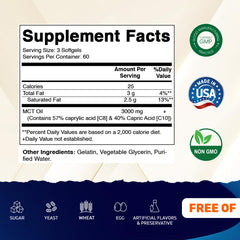 Vitamatic MCT Oil capsules packs showing convenient softgels for daily use