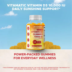 Vitamatic gummy formulation is gluten-free and soy-free for allergy-conscious shoppers.
