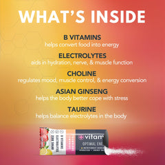 Vitamax Health Optimal Energy stick packs as gym hydration on the go.