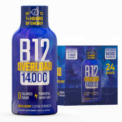 Vitamin Energy B12 Overload Berry Shot front view for quick on-the-go energy