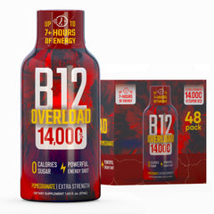 Vitamin Energy B12 Overload bottle for sustained focus and alertness during busy days