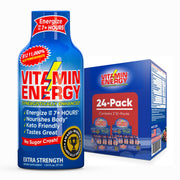 Vitamin Energy B12 shot with acai-pomegranate for sustained energy at work