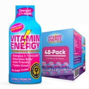 Vitamin Energy Berry Shot bottle offers compact energy with 260mg caffeine for focused daytime support.