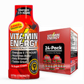 Vitamin Energy Burner+ bottle front highlighting compact energy for workouts.