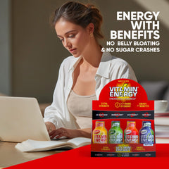 Vitamin Energy Focus shot promotes mental clarity and cognitive performance.