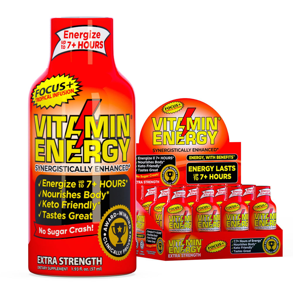 Vitamin Energy Focus Tropical Infusion bottle for on-the-go energy