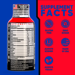 Vitamin Energy Focus Tropical Infusion label shows caffeine and vitamins