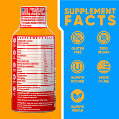 Vitamin Energy Immune+ Orange Burst shot packaging emphasizes immune support