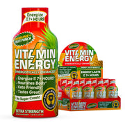 Vitamin Energy Immune+ shot bottle front for on-the-go focus.