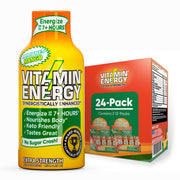 Vitamin Energy Immune+ Mango Shot bottle showing convenient energy and focus on the go.