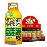 Vitamin Energy Immune+ Mango Shot front view highlighting mango flavor and on-the-go energy