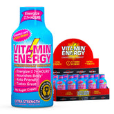 Vitamin Energy mixed berry shot pack delivers a sustained energy boost for busy days.